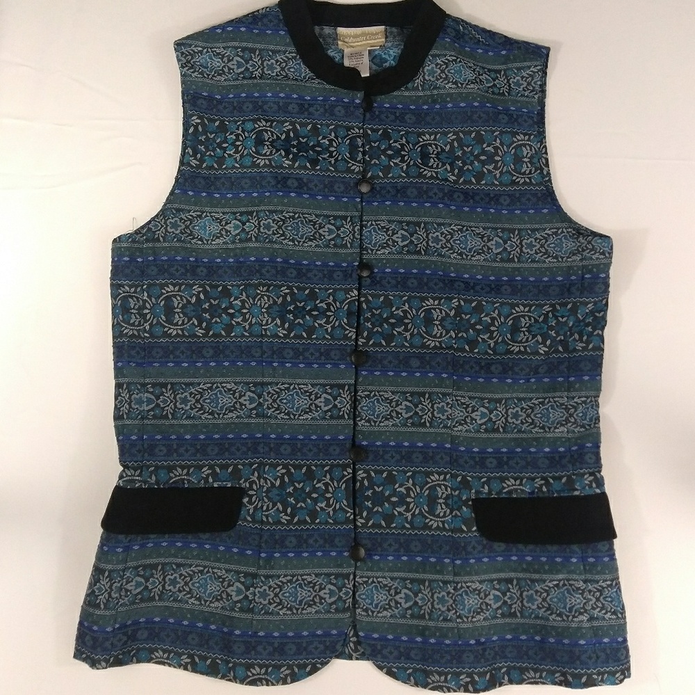 🌹Coldwater Creek Tapestry Vest Sz M